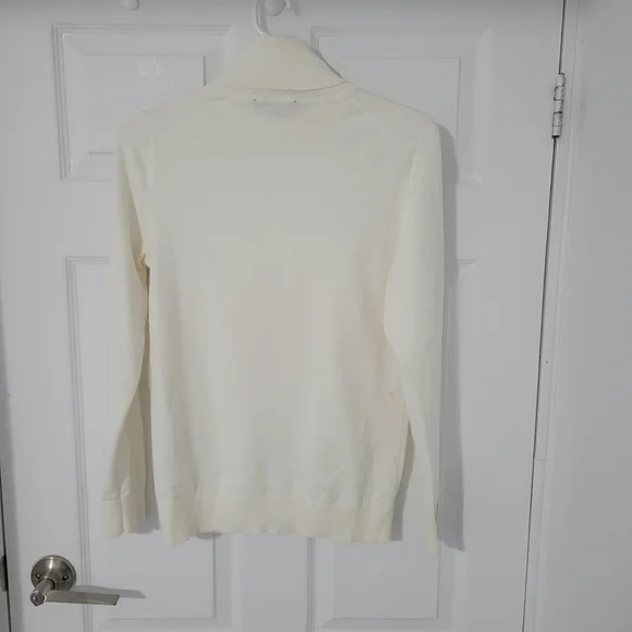 Tommy Hilfiger White Turtleneck, Size S - Picture 3 of 3